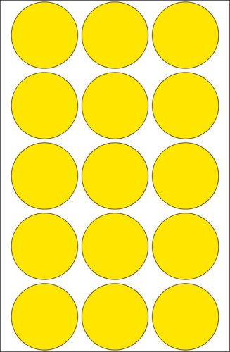 HERMA Markierungspunkte 32mm 2271 gelb 480 St./32 Blatt