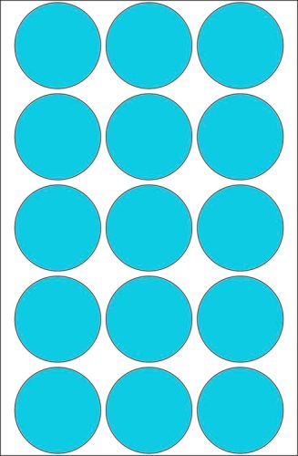 HERMA Markierungspunkte 32mm 2273 blau 480 St./32 Blatt