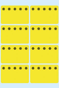 HERMA Tiefk&uuml;hletiketten 26x40mm 3771 gelb 48 St&uuml;ck