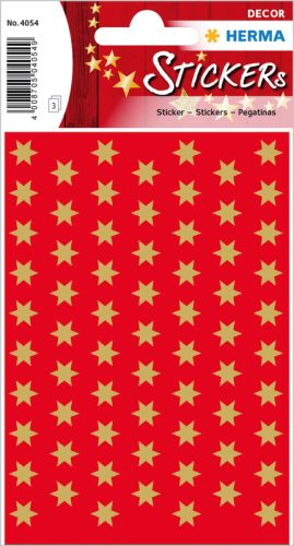 HERMA Sticker Sterne 8mm 4054 gold 201 St&uuml;ck/3 Blatt