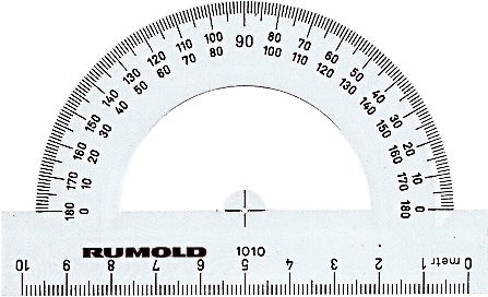 RUMOLD Schulwinkelmesser 10cm 1010 180&deg;