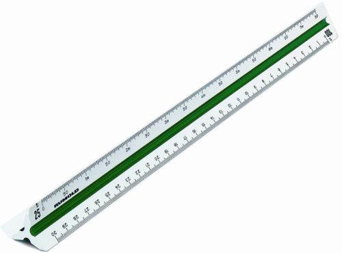 RUMOLD Dreikant-Massst&auml;be 30cm 150/2/30 weiss