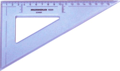 RUMOLD Zeichendreieck 18cm 6220 60&deg; grau