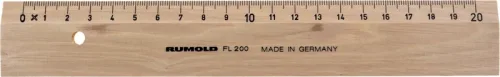 RUMOLD Flachlineal 20cm FL200/20 Buche
