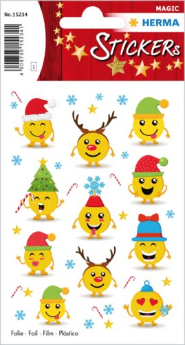 HERMA Sticker Weihnachten 15234 bunt 11 St&uuml;ck/1 Blatt