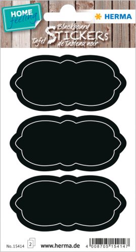 HERMA Sticker Home Wolke 15414 schwarz 6 St&uuml;ck/2 Blatt