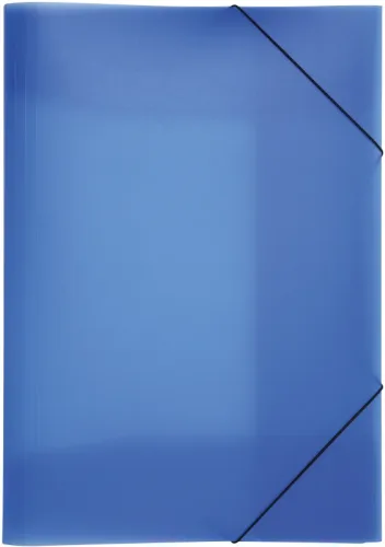 PAGNA Gummizugmappe A3 21638-07 blau PP 3 Einschlagklappen