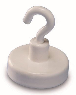 MAGNETOPLAN Hakenmagnet 25mm 52625 weiss