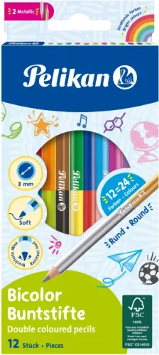 PELIKAN Buntstifte Bicolor 700146 12 Stiften