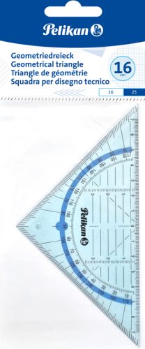 PELIKAN Geodreieck 14cm 700504 transparent blau