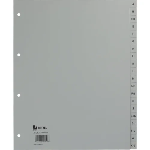 HETZEL Register XL A4 25262481 A-Z