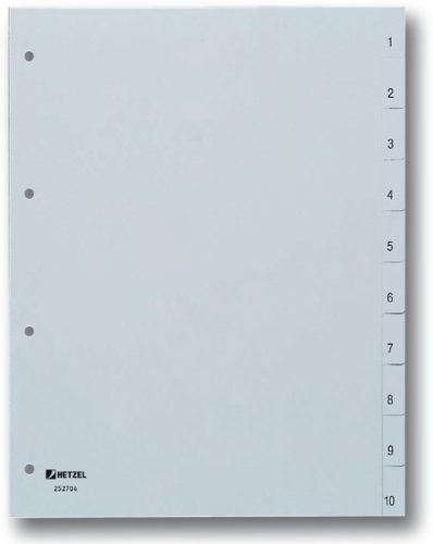 HETZEL Register A4 25270481 1-10