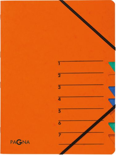 PAGNA Ordnungsmappe EASY A4 24061-12 orange 7 F&auml;cher
