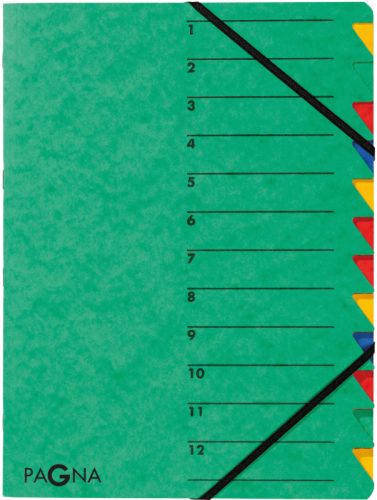 PAGNA Ordnungsmappe EASY A4 24131-03 gr&uuml;n 12 F&auml;cher