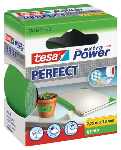 TESA Extra Power Perfect 2.75mx38mm 563430003 Gewebeband. gr&uuml;n