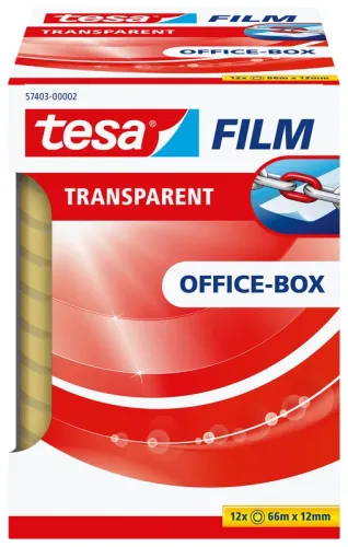 TESA Film Officebox 12mmx66m 574030000 Transparent 12 St&uuml;ck