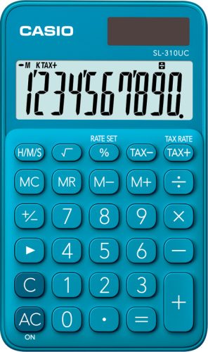 CASIO Taschenrechner SL310UCBU 10-stellig blau