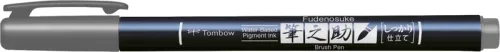 TOMBOW Kalligraphie Stift Hard WS-BH49 Fudenosuke, grau