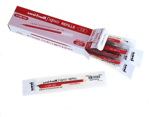 UNI-BALL Roller Mine 1mm UMR-10 RED rot, f&uuml;r Signo-Broad UM153