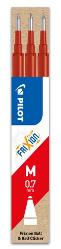 PILOT Mine FriXion Refill BLS-FR7-R-S3 rot, 3er Set