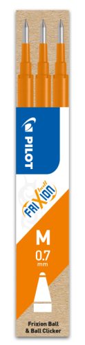 PILOT Mine FriXion Refill BLS-FR7-O-S3 orange, 3er Set