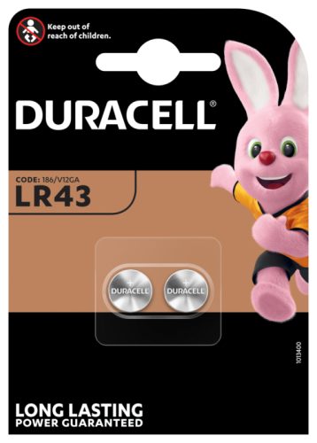 DURACELL Knopfbatterie Specialty LR43 LR43, 1.5V 2 St&uuml;ck