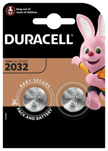 DURACELL Knopfbatterie Specialty DL2032 B2 CR2032, 3V 2 St&uuml;ck