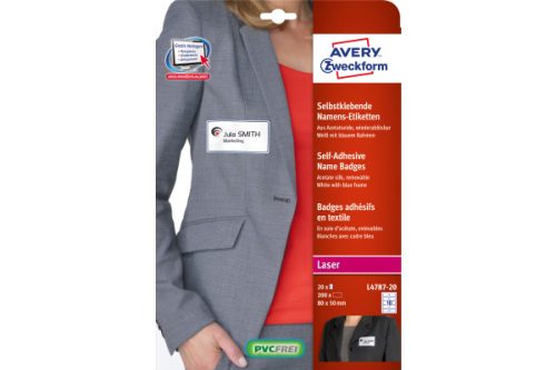 AVERY ZWECKFORM Namenetiketten L4787-20 80x50mm 200 St&uuml;ck