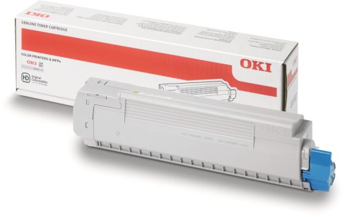 OKI - Toner yellow, 7300 Seiten, Blau, One Size