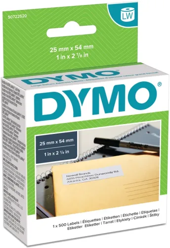 DYMO R&uuml;cksendeadressetiketten S0722520 permanent 54x25mm