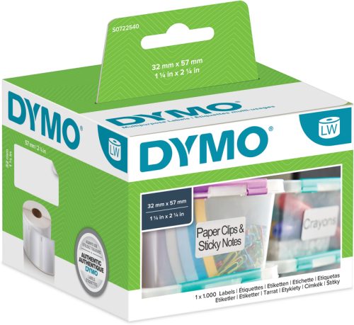 DYMO Universal-Etiketten S0722540 non-perm. 57x32mm 1000 St&uuml;ck