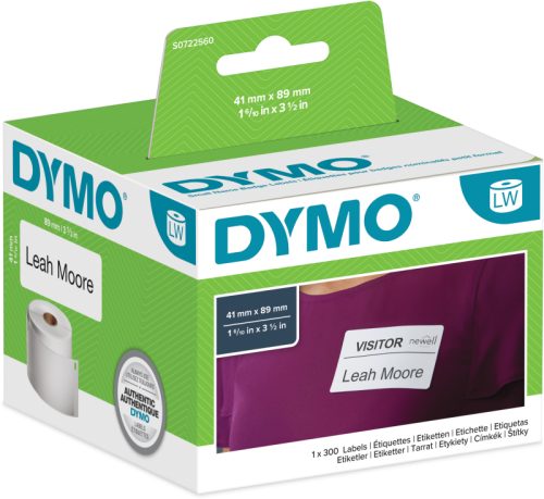 DYMO Namensschilder S0722560 non-perm. 89x41mm 300 St&uuml;ck