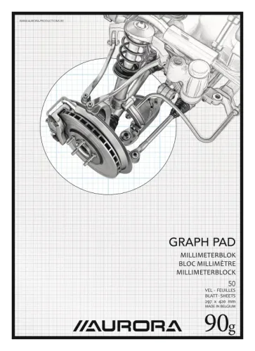 AURORA Millimeterpapier A3 MID101 90g weiss 50 Blatt