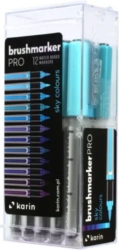 KARIN Brush Marker PRO 27C2 Sky colours 12 St&uuml;ck