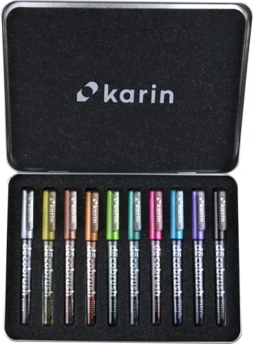 KARIN Deco Brush Metallic 28Z1 Metall Box 10 St&uuml;ck
