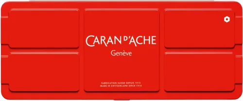 CARAN D'ACHE Deckfarbe Gouache 1000.308 7 Farben Deckweiss, Pinsel