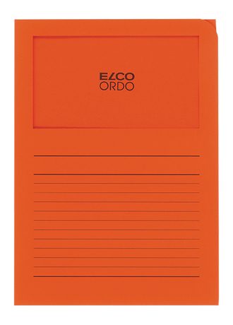 ELCO Sichth&uuml;lle Ordo 120g A4 29489.82 orange, Fenster 100 St&uuml;ck