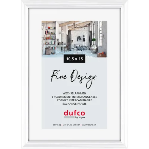 DUFCO Bilderrahmen 10.5x15cm 1400.40036 Fine Design weiss