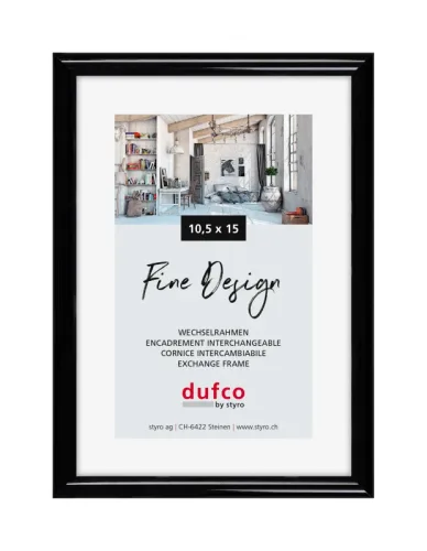 DUFCO Bilderrahmen 10.5x15cm 1400.40048 Fine Design schwarz