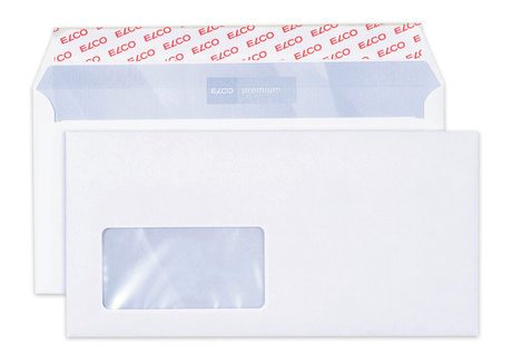 ELCO Couvert Office m/Fenster C5/6 74534.12 80g, weiss 200 St&uuml;ck