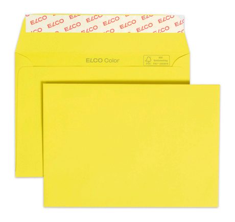ELCO Couvert Color o/Fenster C6 18832.72 100g, gelb 250 St&uuml;ck