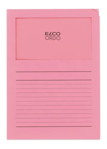 ELCO Sichth&uuml;lle Ordo 120g A4 29489.51 rosa, Fenster 100 St&uuml;ck