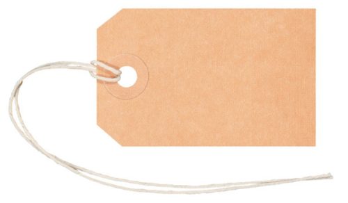 BIELLA Anh&auml;nge-Etiketten 35x55mm 561055.00 braun 50 St&uuml;ck