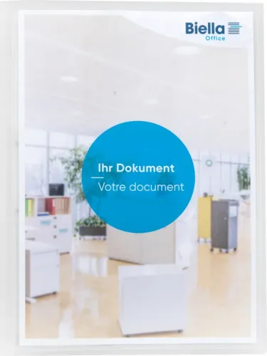 BIELLA Schnellhefter Pro-File #2 A4 164402.03 transp.,PP,Sichttasche 80 Bl.