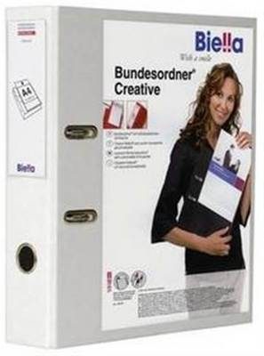 BIELLA Bundesordner Creative 7cm 103427.01 weiss, mit Sichttasche A4