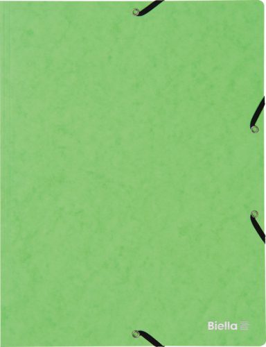 BIELLA Gummibandmappe A4 178401.31 hellgr&uuml;n, 355gm2 200 Bl.