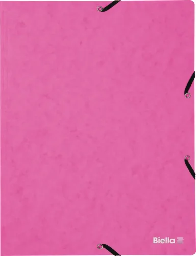 BIELLA Gummibandmappe A4 178401.40 rosa, 355gm2 200 Bl.