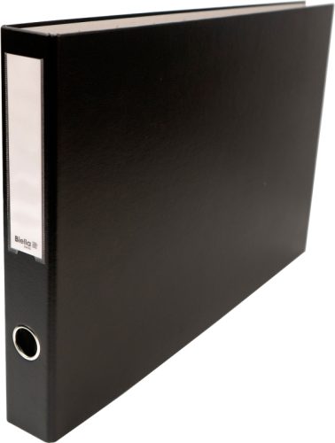 BIELLA Ringbuch Plasti-Quatro 4cm 127354.02 schwarz, 4-Ring, A3 quer