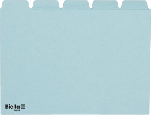 BIELLA Kartei-Leitkarten Blanko A6 210655.05 blau, 25-teilig
