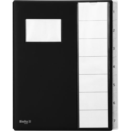 BIELLA Pultmappe A4 32040702 schwarz 7-teilig